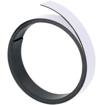 Bande magnétique - 5 mm x 1 m - Jaune : FRANKEN Visuel