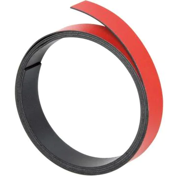 Bande magnétique - 20 mm x 1 m - Rouge FRANKEN