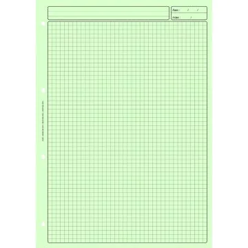 BLOC AUDIT Bleu 3 colonnes avec en-tête - Feuille de travail ELVE 2632