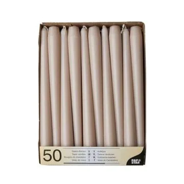 Bougie chandelier - Poudré 25 cm PAP STAR Lot de 50 image