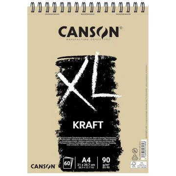 Bloc pour Croquis et Etudes A4 - XL Kraft CANSON