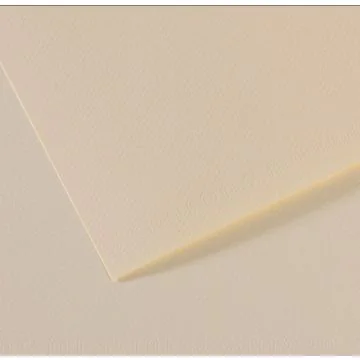 Feuille de Papier dessin Mi-teintes - 500 x 650 mm - Crème pastel : CANSON Image