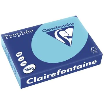 Ramette de papier de 250 feuilles A4 160g - Bleu alizé : CLAIREFONTAINE Trophée Photo