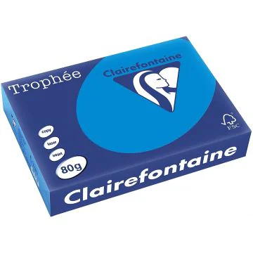 Ramette de papier Trophée de 500 feuilles A4 - Bleu Turquoise : CLAIREFONTAINE Visuel