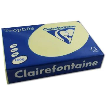 Ramette de papier de 250 feuilles A3 160g - Canari : CLAIREFONTAINE Trophée Photo