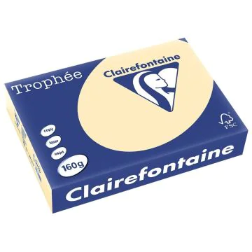 Ramette de papier de 250 feuilles A3 160g - Chamois : CLAIREFONTAINE Trophée Photo