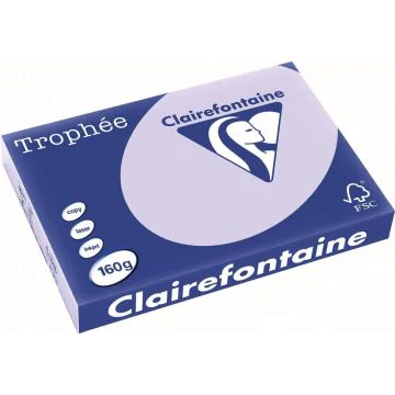 Ramette de papier de 250 feuilles A3 160g - Lilas : CLAIREFONTAINE Trophée Visuel