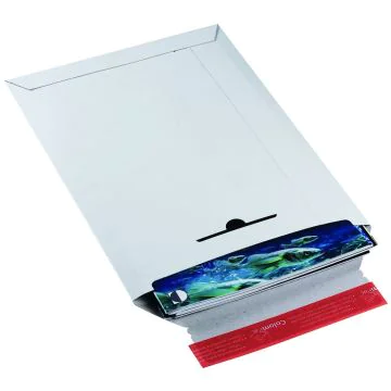 Pochette d'expédition en carton - Blanc - A4+ 250 x 353 mm : COLOMPAC Photo