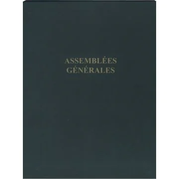 Registre - Assemblées Générales  D70 elve