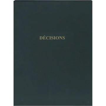 ELVE : Registre -  Décisions - D72 Procès verbal