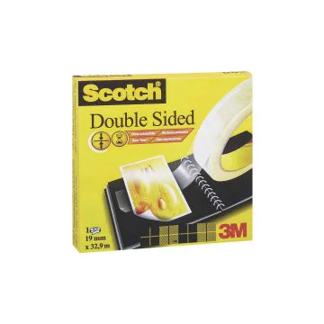 SCOTCH 665 : Ruban adhésif double face - 12 mm x 22,8 m D6651222