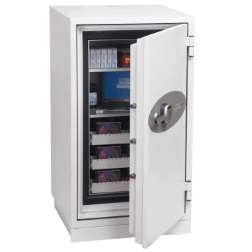 PHOENIX  DATA COMMANDER DS4621E : Armoire forte ignifugée - Serrure électronique - Coupe-feu 2 Heures - 143 Litres ouvert