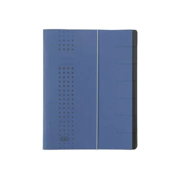 ELBA 400002023 : Trieur à élastique 7 compartiments - Bleu foncé