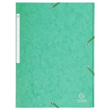 Chemise à élastiques avec 3 rabats - Vert EXACOMPTA Image