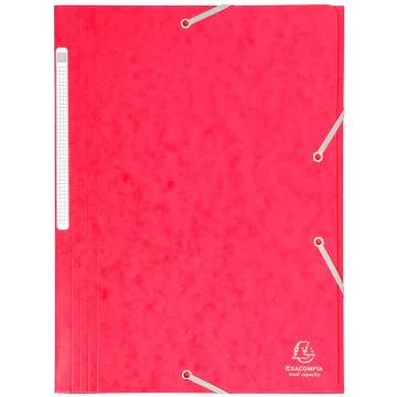 EXACOMPTA : Chemises à élastiques - Rouge 17109H