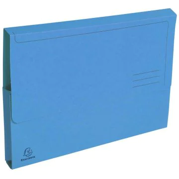 Lot de 50 Chemises à poche en carte recyclée - Bleu : EXACOMPTA Forever Visuel 