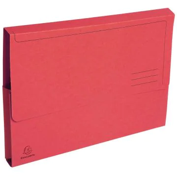 Lot de 50 Chemises à poche en carte recyclée - Rouge : EXACOMPTA Image