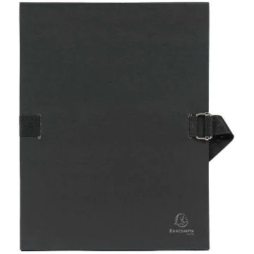 Chemise à sangle toilée - Noir - Dos extensible EXACOMPTA Visuel