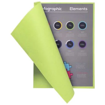 Lot de 100 Sous-Chemises A4 FLASH 80 - Tilleul EXACOMPTA Visuel