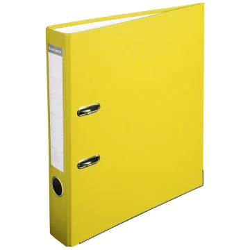 Classeur à levier en PP - Dos de 50 mm - Jaune EXACOMPTA Visuel