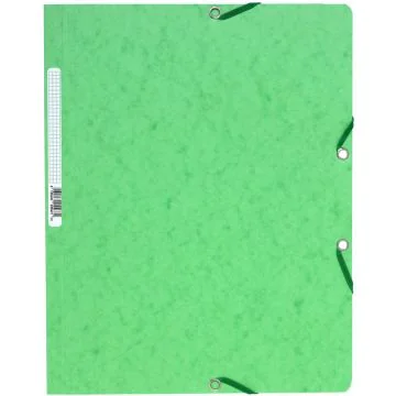 EXACOMPTA 5563E : chemises à élastiques sans rabats - Tilleul  (Classement)