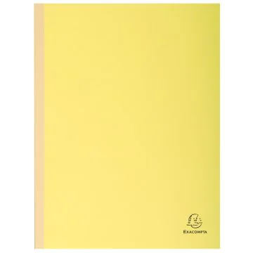 EXACOMPTA  chemises à soufflet dos toilé - Jaune canari (Papier recyclé)