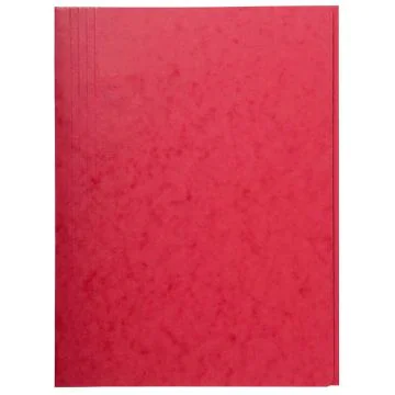 Chemise en carte lustrée à 3 rabats - Rouge : EXACOMPTA Image