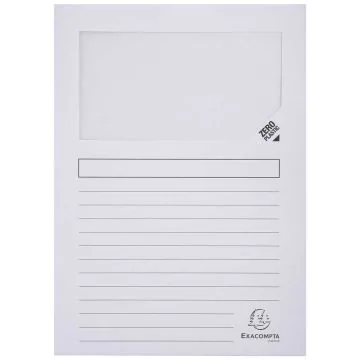 Lot de 100 Chemises à fenêtre - Blanc : EXACOMPTA Forever Visuel