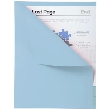 Lot de 100 Chemises A4 à bord décalé - Bleu EXACOMPTA Forever 180 Exemple