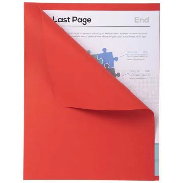 Lot de 100 Chemises A4 à bord décalé - Rouge EXACOMPTA Forever 180 Modèle