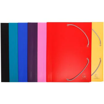 Lot de 60 chemises en PP à élastiques Assortiment EXACOMPTA  55900E