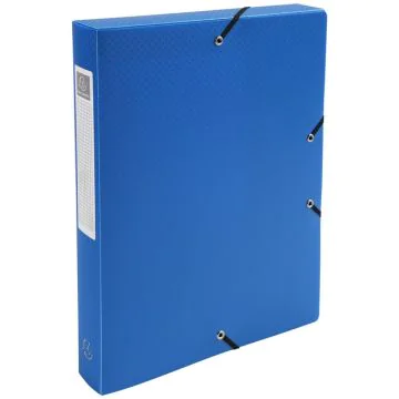 Boîte de classement en PP - Dos 40 mm - Bleu : EXACOMPTA image