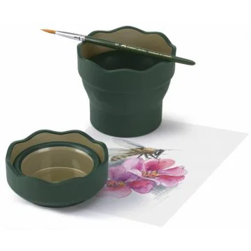 Gobelet à eau pliable - Vert foncé : FABER CASTELL Clic et Go Modèle