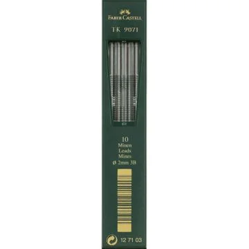 Lot de 10 mines de rechange TK 9071 - 3B : FABER CASTELL Illustration