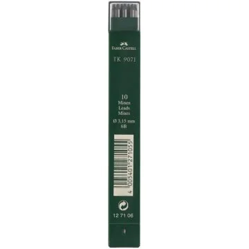 Lot de 10 mines de rechange TK 9071 - 6B : FABER CASTELL Illustration