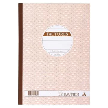 FACTURE carnet autocopiant Dupli A4 Le Dauphin 1232D