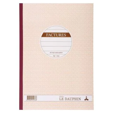 FACTURE carnet autocopiant Tripli - 297 x 210 mm Dauphin 1233D