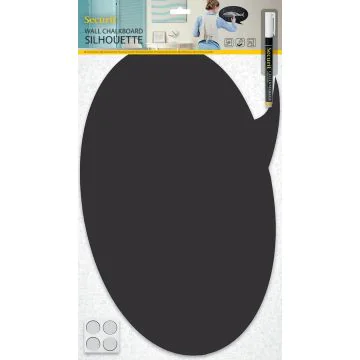 Tableau noir décoratif - Ardoise 320 x 470 mm Bulle SECURIT Silhouette Image