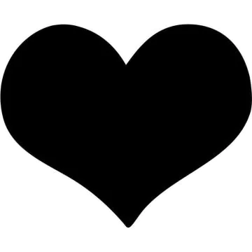 Tableau noir décoratif - Ardoise 300 x 360 mm Coeur SECURIT Silhouette Image