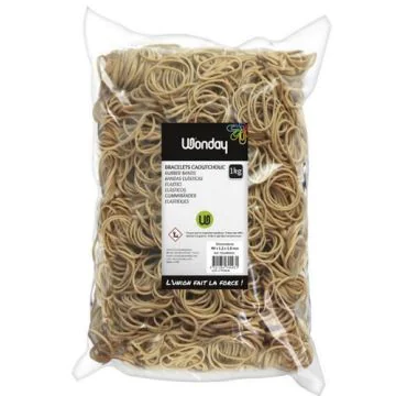 Bracelets caoutchouc - largeur 1,8 mm - 63,5 mm / 100 mm WONDAY image