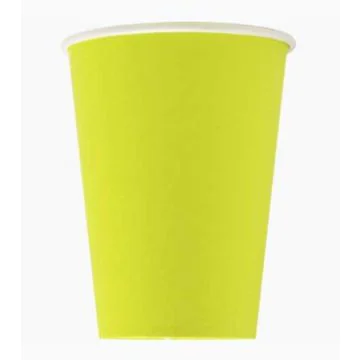 Gobelet en carton Vert kiwi - 0,2 L PRONAPPE Lot de 15
