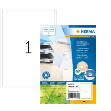 Étiquettes adhésives blanches - 105 x 148 mm HERMA Lot de 320