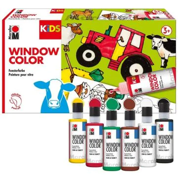 Photo Kit de peinture Window Color - Ferme MARABU Kids