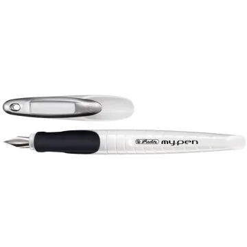 Photo Stylo plume My Pen - Droitier - Blanc / Noir HERLITZ