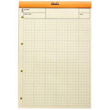 BLOC  JAUNE  : Matrice pour contrôle interne ELVE 2671 - Feuilles de travail 