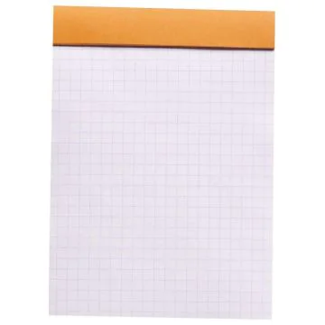 Photo Bloc-notes quadrillé - Couverture Orange - 105 x 148 mm A6 RHODIA N°13 Fermé