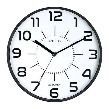 Horloge murale - Cadran Noir UNILUX Pop Photo