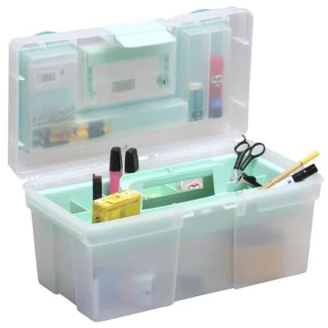 Photo Boîte de rangement avec poignée - Plastique - Vert ALLIT McPlus Clear 16