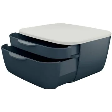 Photo Bloc de classement - 2 Tiroirs - Gris LEITZ My Box Cosy