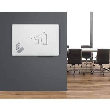 Image Tableau laqué blanc magnétique 450 x 300 Maul Tableau blanc magnétique